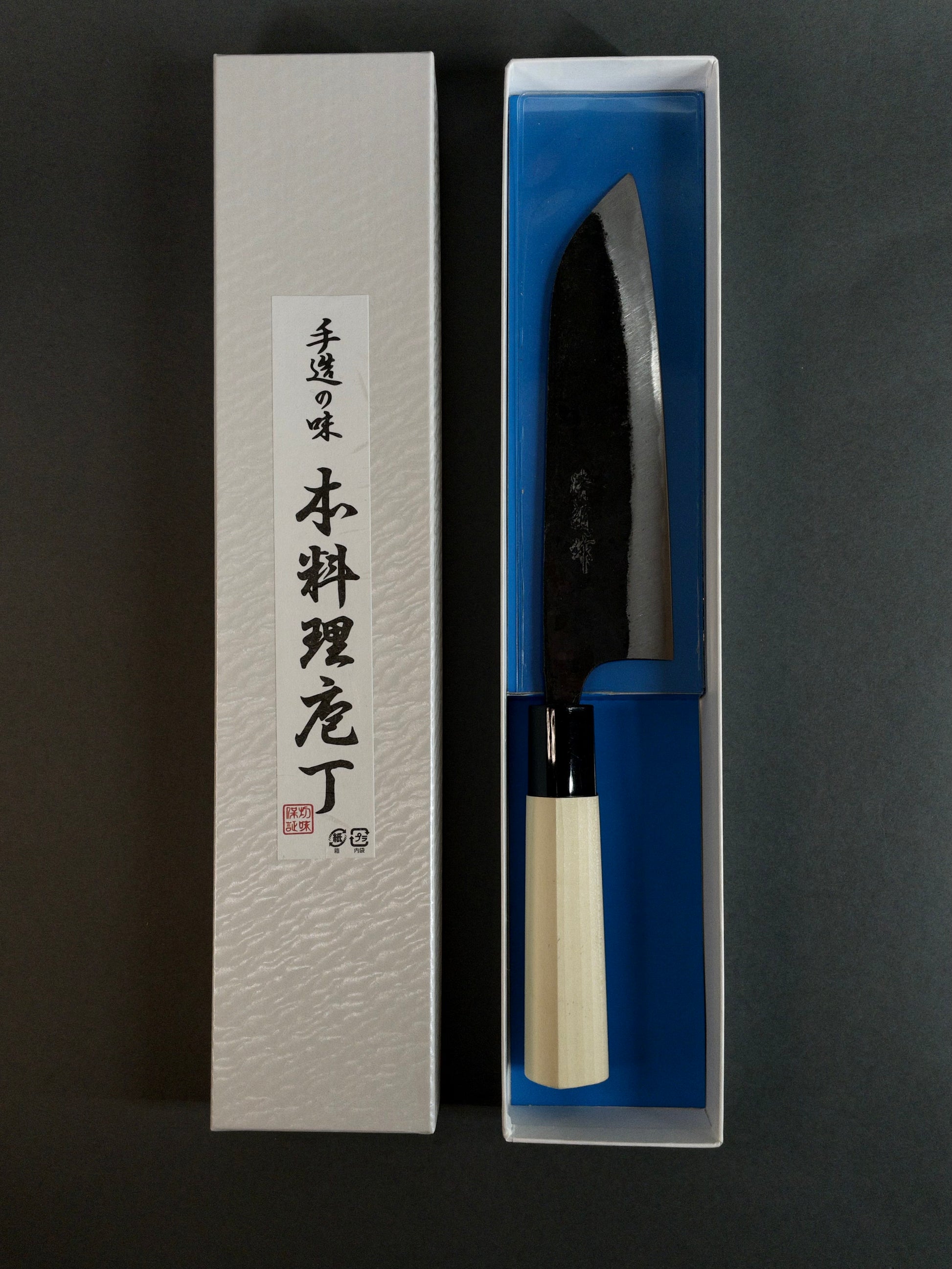 Suncraft Kurouchi Santoku 165mm