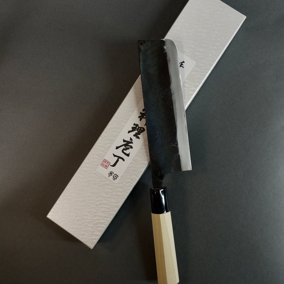 Suncraft Kurouchi Nakiri 165mm - Burr - knivsliping