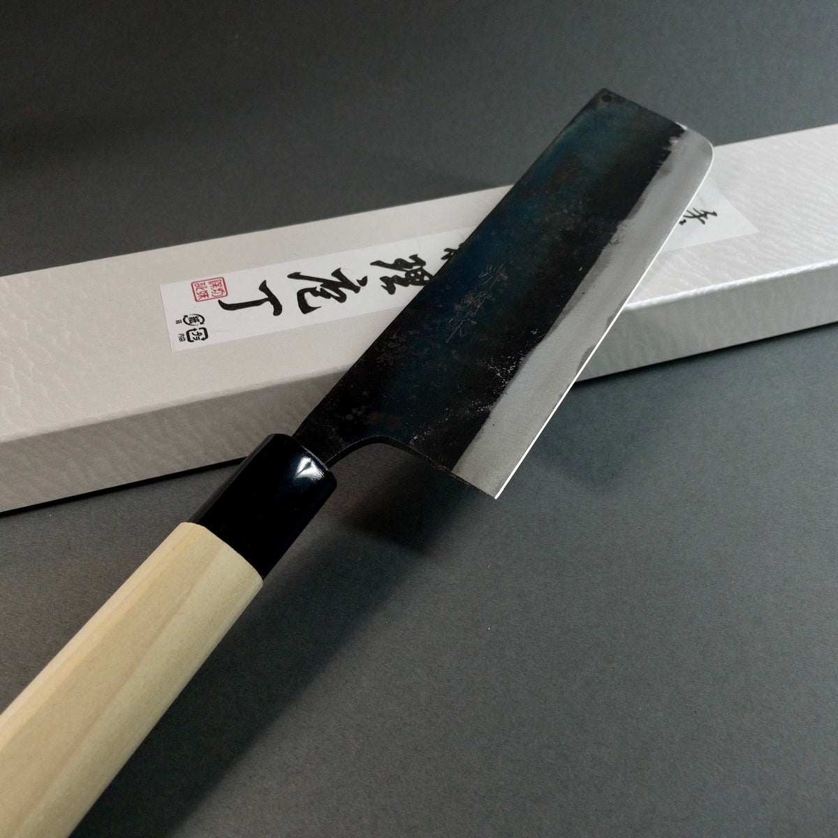 Suncraft Kurouchi Nakiri 165mm - Burr - knivsliping