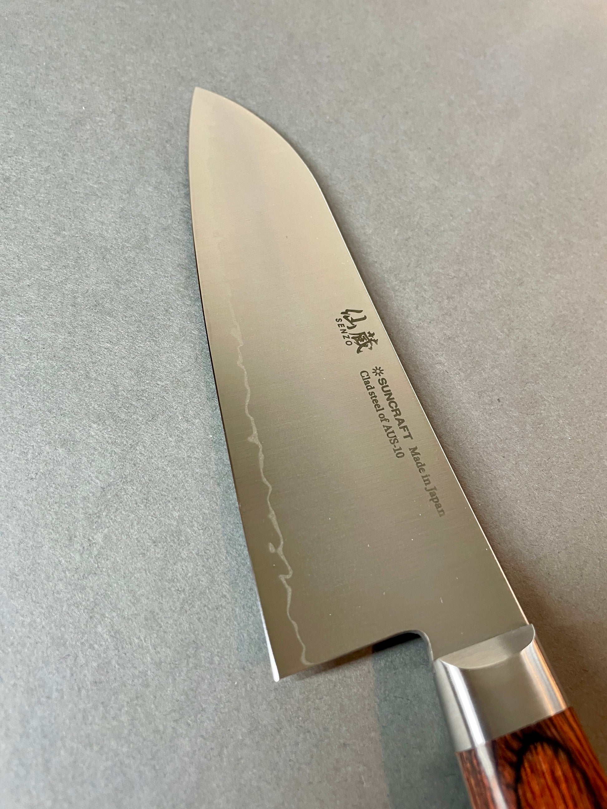 Santoku 165mm Suncraft Clad