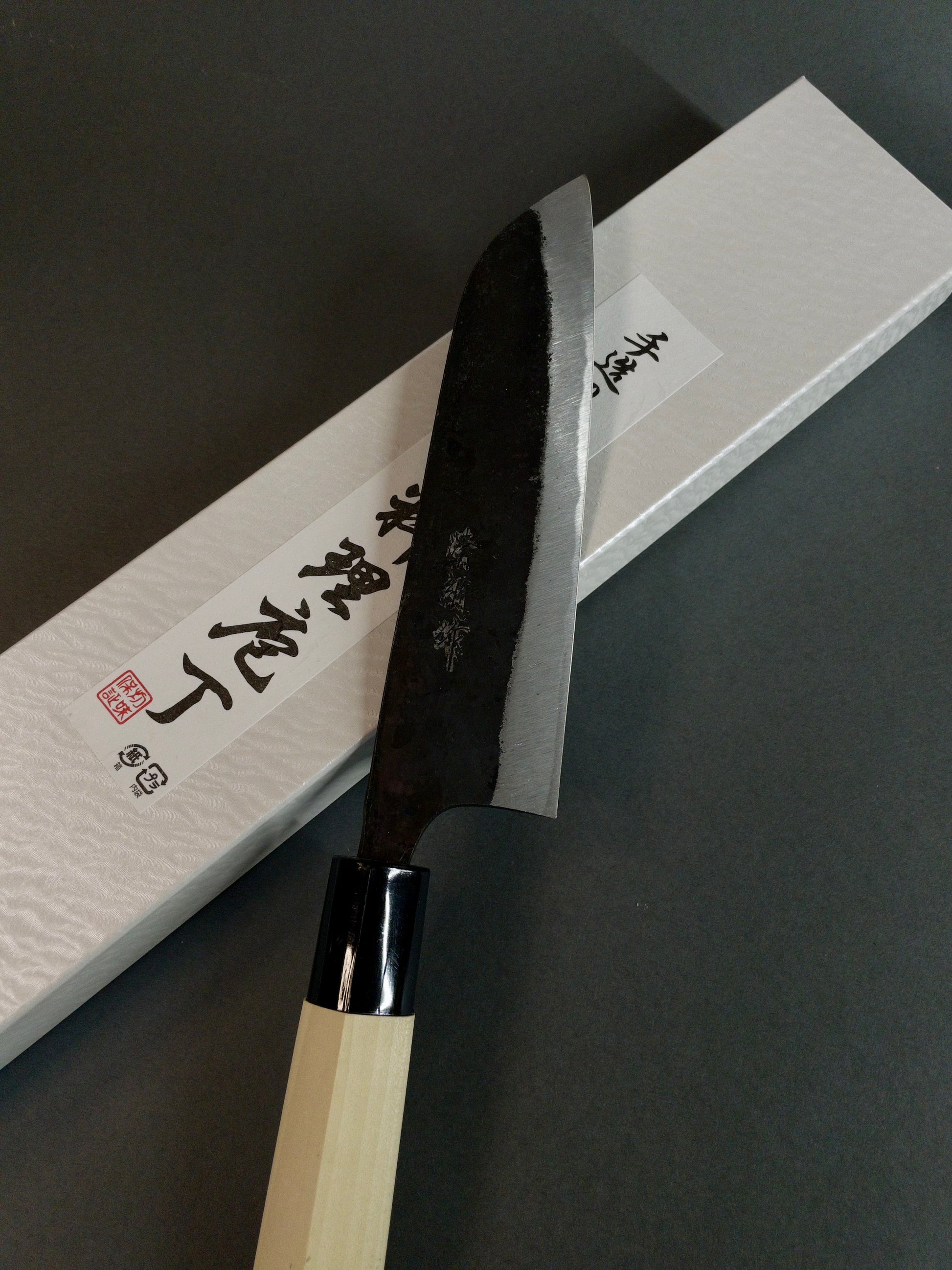 Suncraft Kurouchi Santoku 165mm