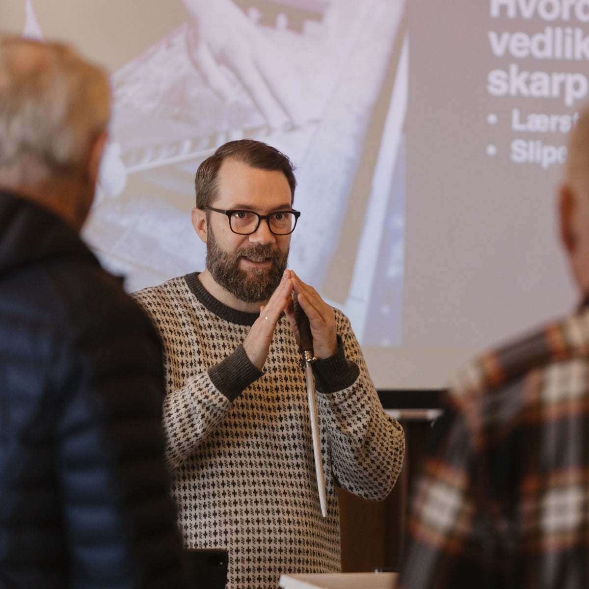 Kurs i knivsliping, Gruppe 7 eller flere pers. - Burr - knivsliping