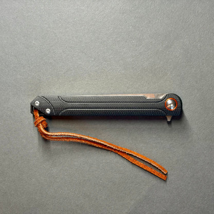 EDC Pocket Folding Knife 8.5cm G10 Handle Black