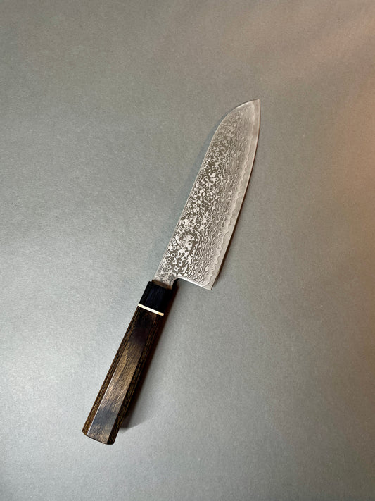 Santoku 167mm Suncraft Black