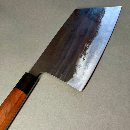 Chinese Cleaver 18cm Kurouchi Rose wood Octagon Handle