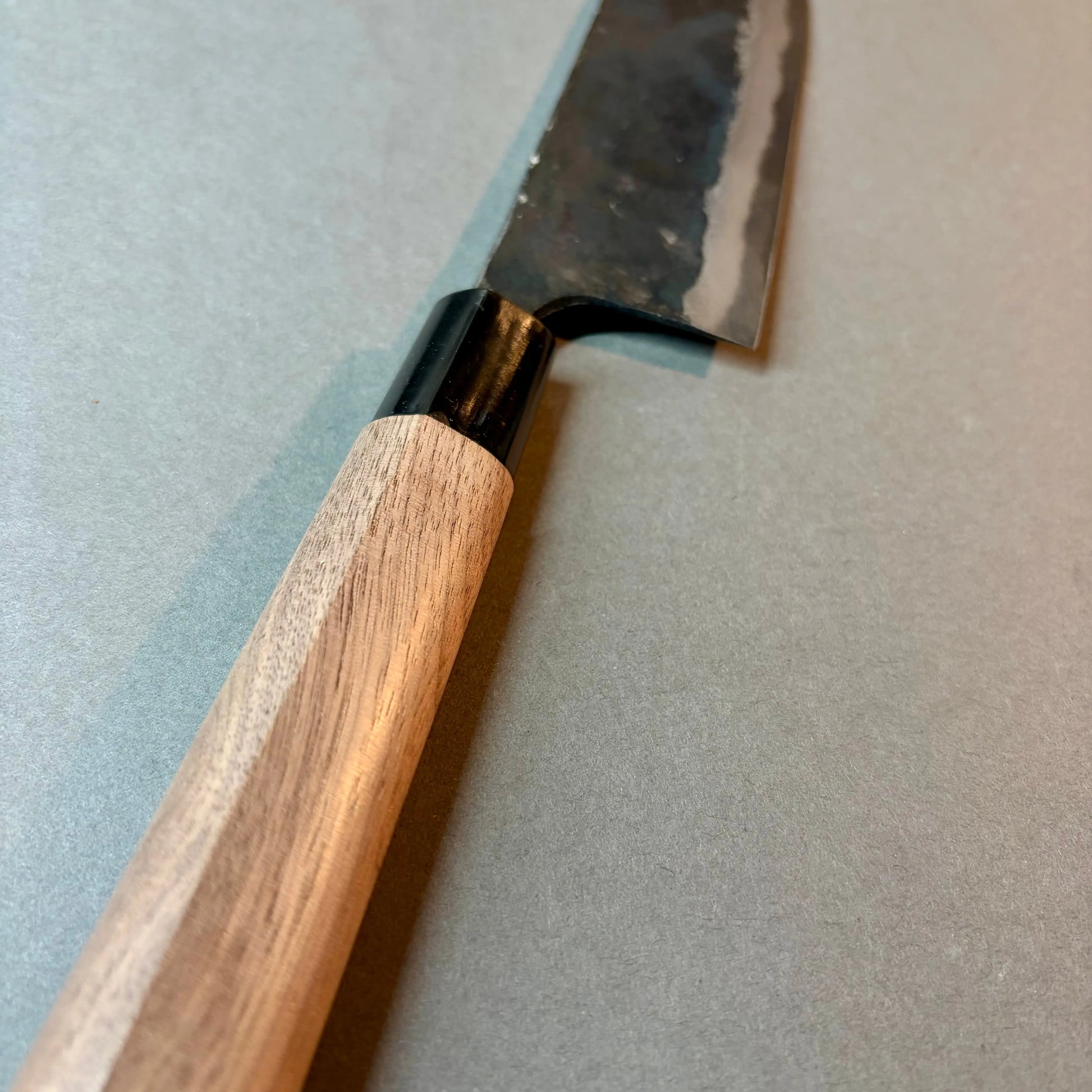 Fukui – Nakiri 120mm Aogami Blue #2 Walnut Handle